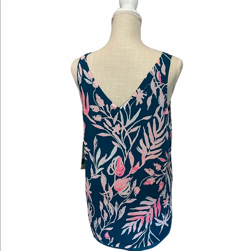 NWT Reversible Lilly Pulitzer Tidal Wave Prime Florin Top Spring Summer Beach - Picture 4 of 14
